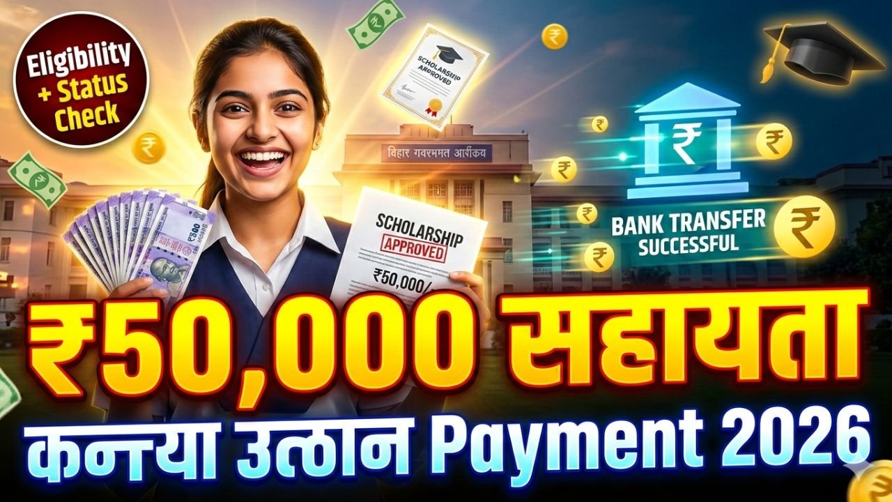 Mukhyamantri Kanya Utthan Yojana Payment 2026 – ₹50,000 तक सहायता | Eligibility, Payment Status, Apply Process
