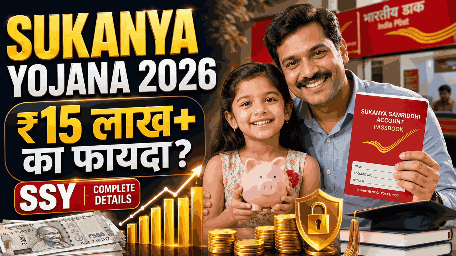 Sukanya Samriddhi Yojana 2026 – Complete Details | Post Office Sukanya yojana 2026 | SSY Yojana 2026