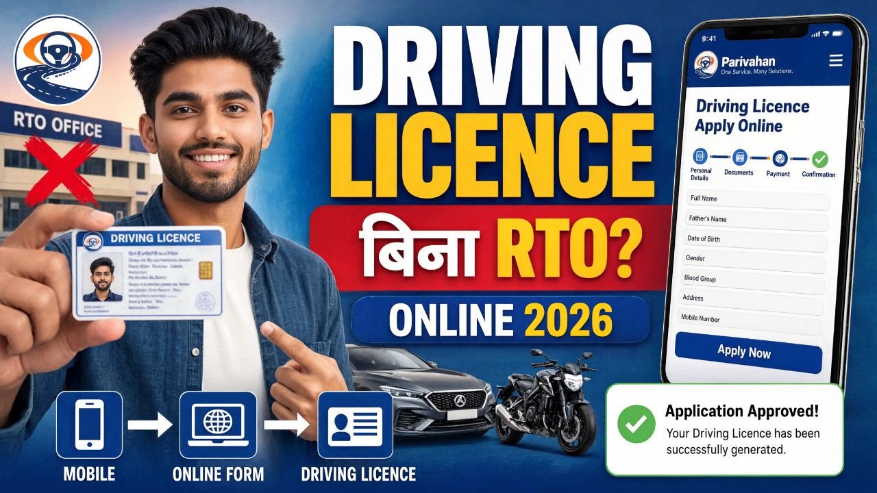 Driving Licence Apply Online 2026 | Driving Licence Kaise Banaye Bina RTO | Driving Licence Online 2026