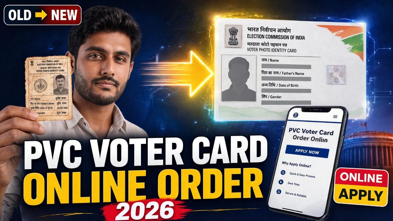 PVC Voter Card Online Order Kaise Kare 2026 | PVC Voter Card Online Apply Kaise Kare | Voter ID Old to New