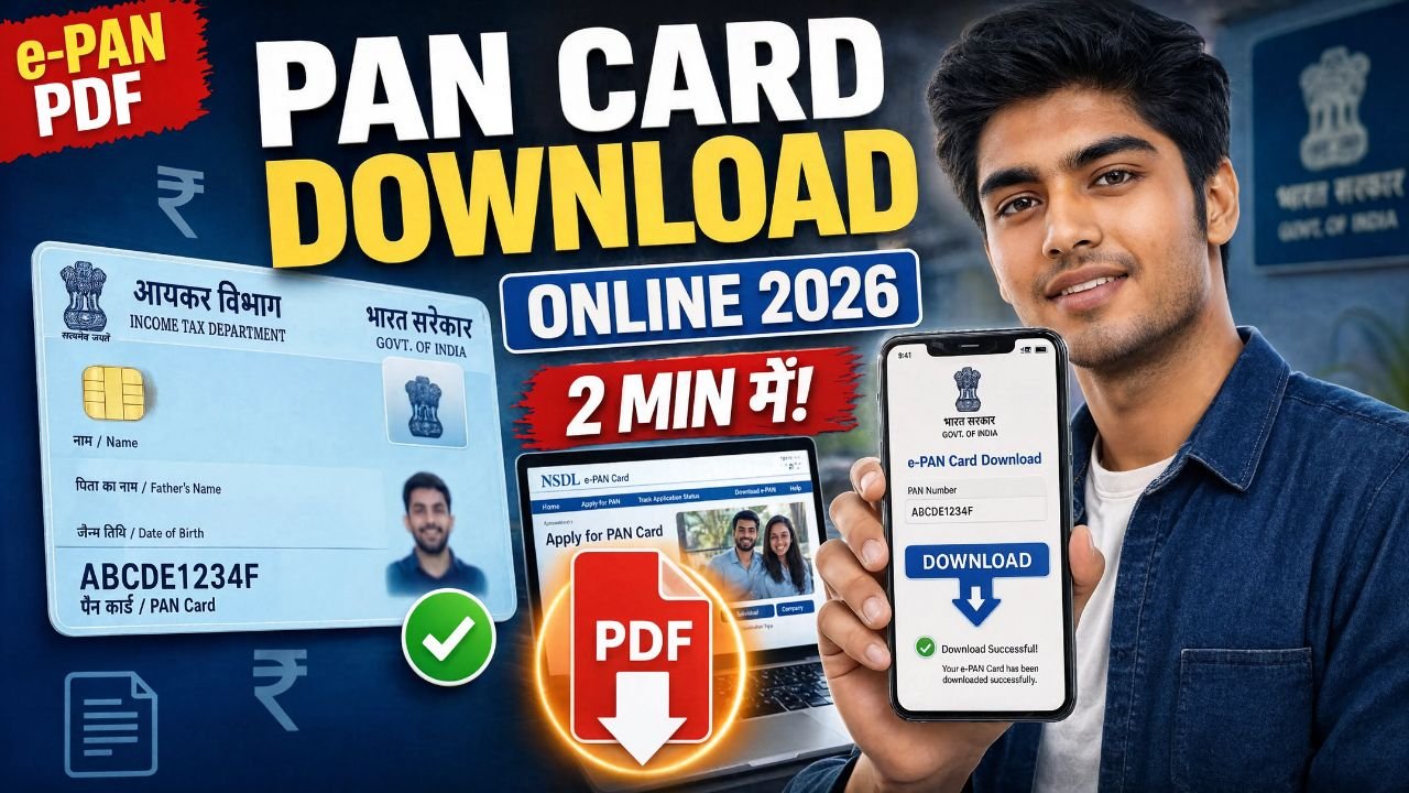 Pan Card Download Kaise Kare 2026 | How to Download PAN Card Online | Download e-PAN Card