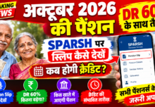 अक्टूबर 2026 की पेंशन – DR 60% के साथ तैयार, SPARSH पर स्लिप कैसे देखें, कब होगी क्रेडिट